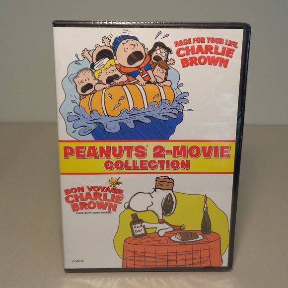 PEANUTS 2-MOVIE COLLECTION New DVD 2 Disc Set Race For Your Life & Bon Voyage - Picture 1 of 5